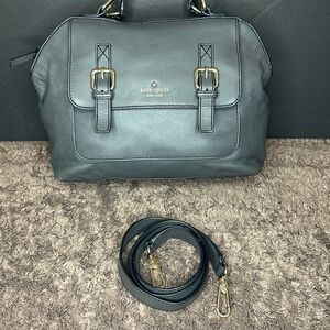 Kate Spade Charcoal Leather Satchel